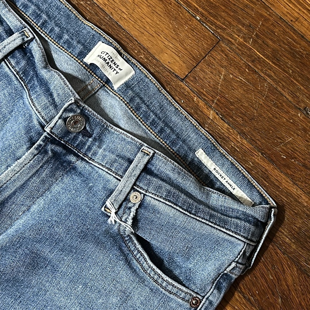 Citizens Of Humanity Rocket Ankle Jeans, Sz 31 - Picture 2 of 4